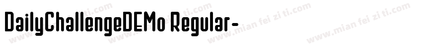 DailyChallengeDEM0 Regular字体转换